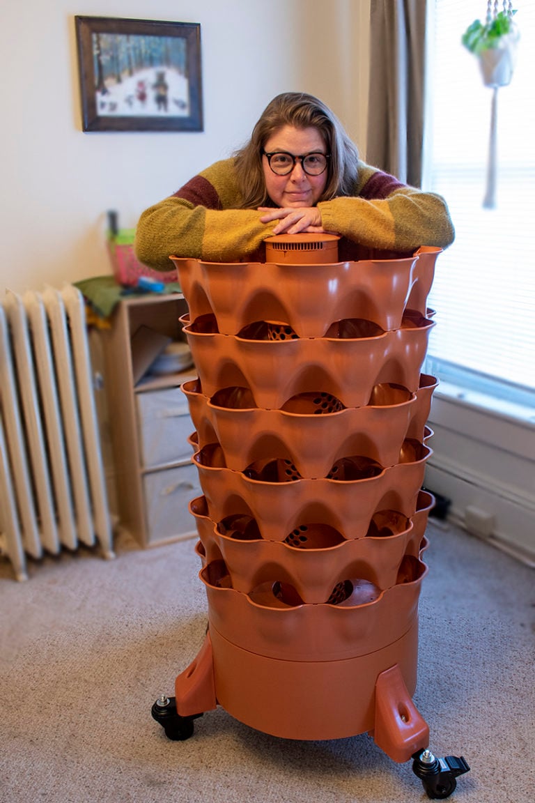 Grow 50 Plants in Style: Discover the Garden Tower 2 Vertical Planter