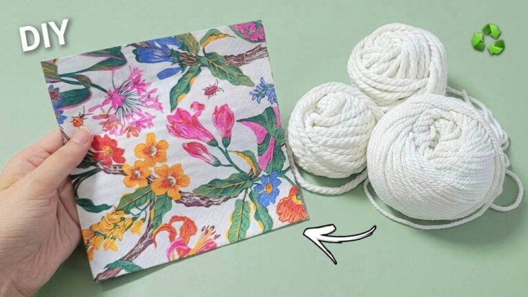 10 Genius DIY Crafts You Can Create Using Just Paper Napkins!
