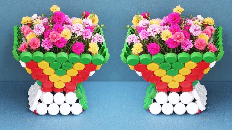 5 Creative Ways to Turn Bottle Caps into Stunning Flower Pots for Your Garden