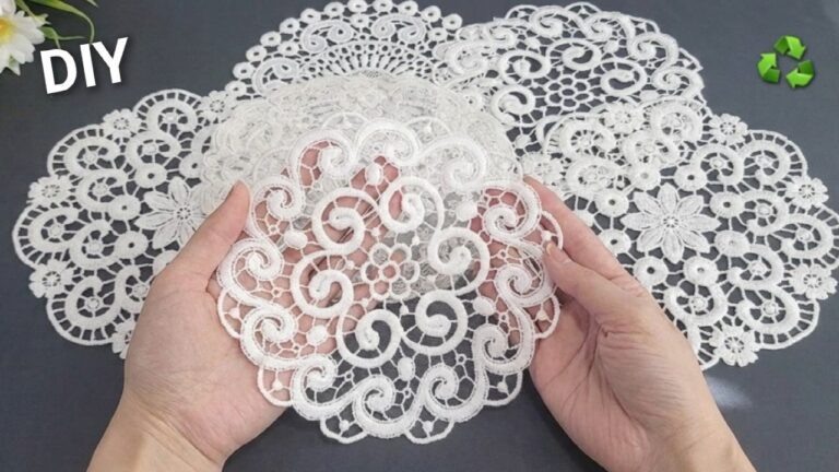 Transform Old Lace into 7 Stunning DIY Home Decor Pieces You’ll Love!
