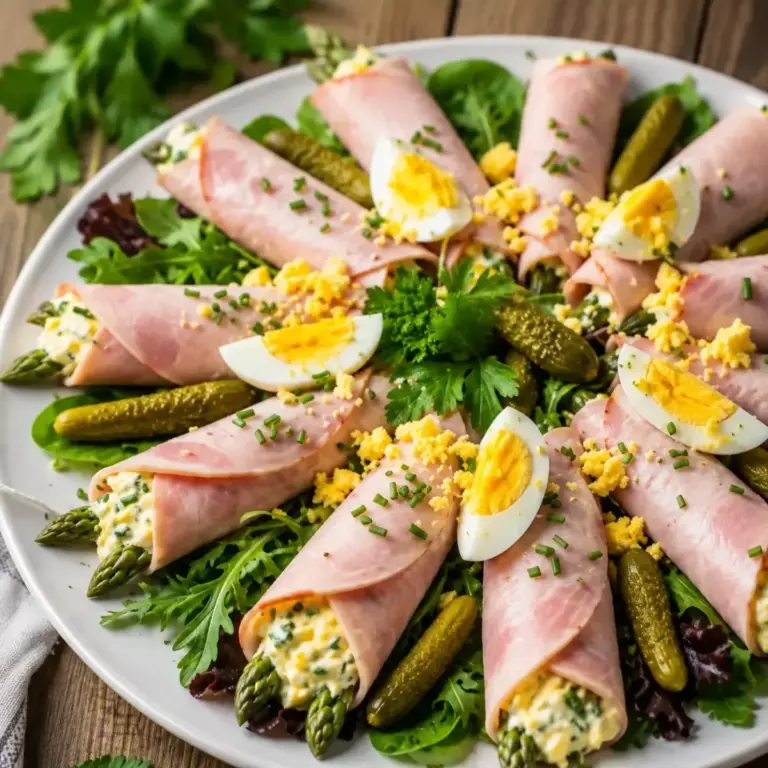 Ham and Egg Mimosa Rolls with Creamy Cheese Filling