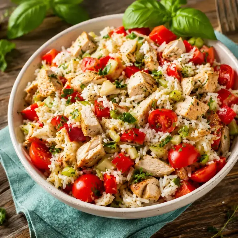 Chicken Rice Salad: A Fresh, Wholesome, and Delicious Recipe