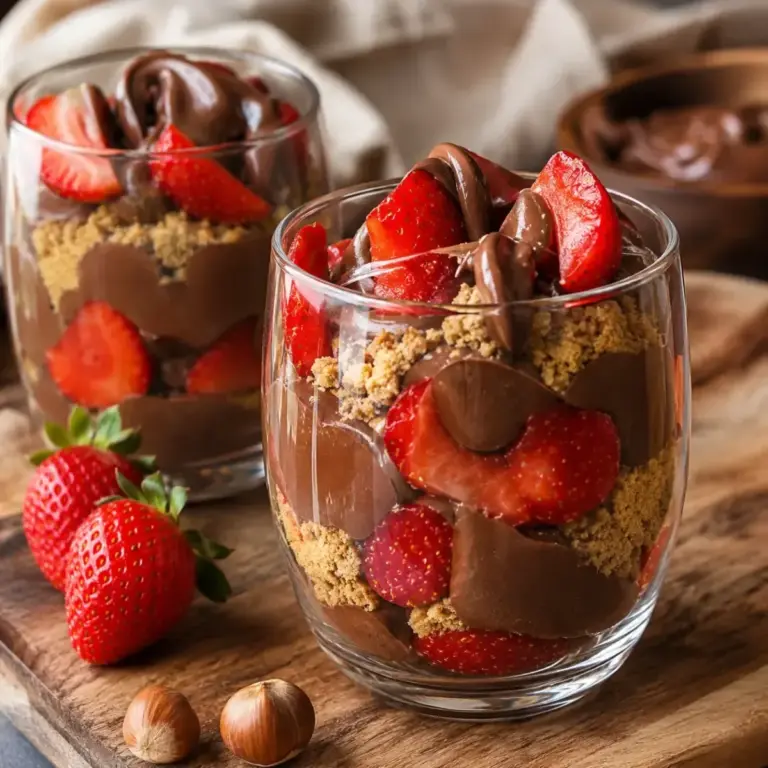 Nutella Strawberry Parfait: Easy and Indulgent Dessert Recipe
